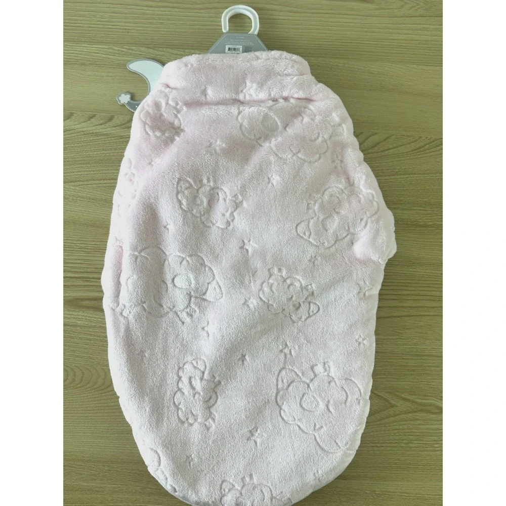 Amongst the Clouds Pink Embossed Swaddle 0-3M Sherpa Fleece NWT Baby Girl